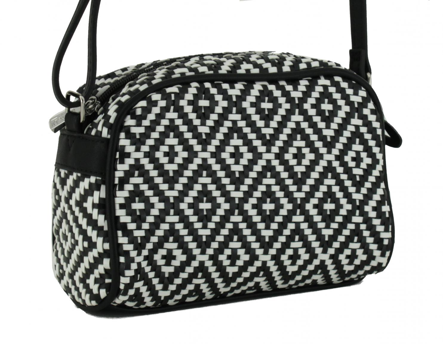 L. Credi Crossovertasche Alizee Rauten gelb türkis