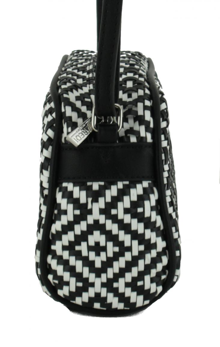 L. Credi Crossovertasche Alizee Rauten gelb türkis