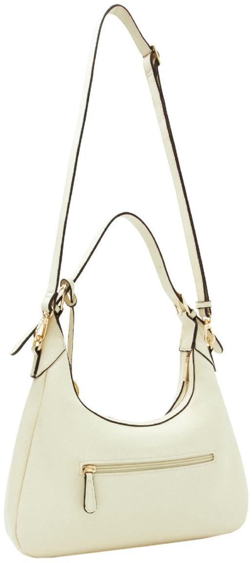 L.Credi Beuteltasche Petronia schmal warmes beige Logo