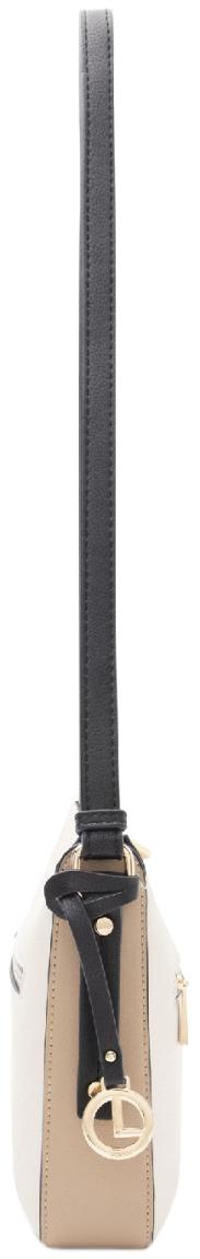 L.Credi Crossover Bag creme Penia braun Bicolor schmal