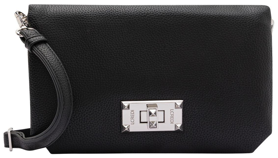 L.Credi Damen Handtasche Obuna klassisch Schwarz 