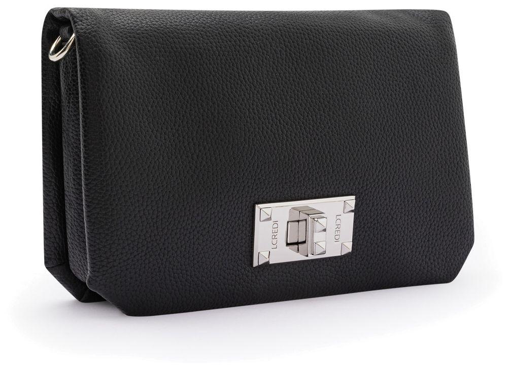 L.Credi Damen Handtasche Obuna klassisch Schwarz 