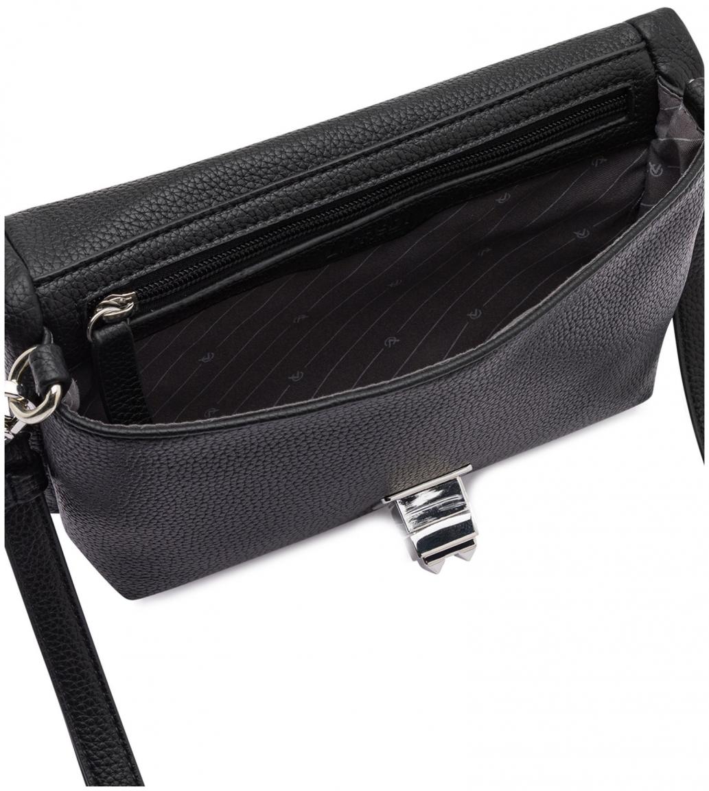 L.Credi Damen Handtasche Obuna klassisch Schwarz 