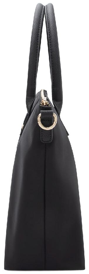 L.Credi Damentasche klassisch schwarz Nylon Pura vegan