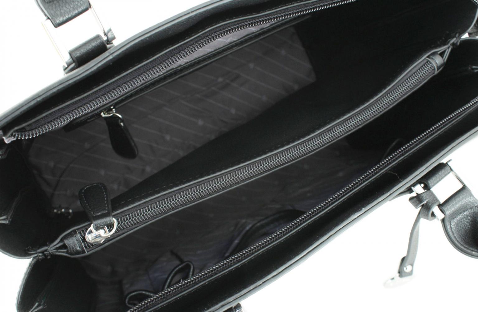 L.Credi Dawn Shoppertasche Henkel schwarz grün rot