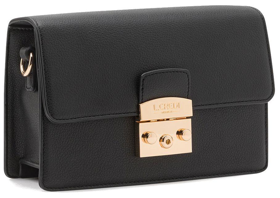 L.Credi Handtasche Onelia Schwarz Gold 