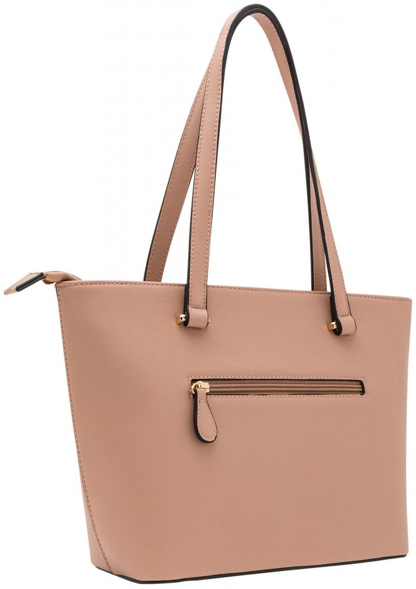 L.Credi Handtasche beige rosa Filippa Blush vegan