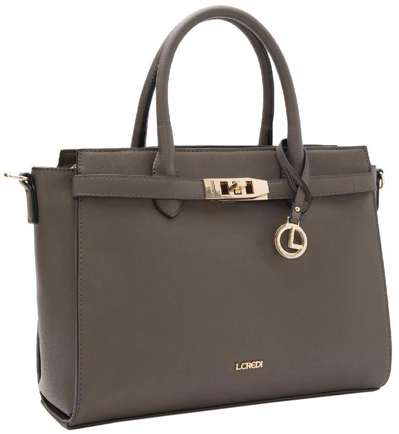 L.Credi Henkeltasche Konstanze Dark Taupe nachhaltig