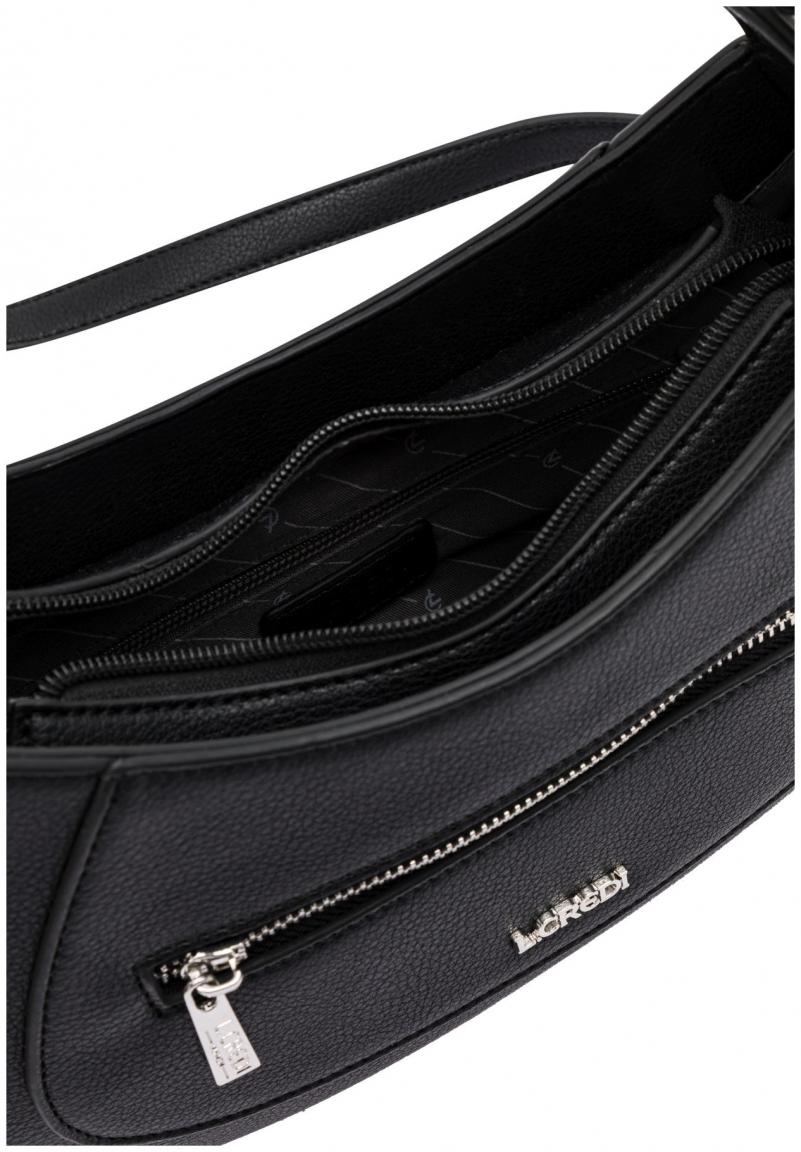 L.Credi Henkeltasche Odelia Schwarz klassisch nachhaltig