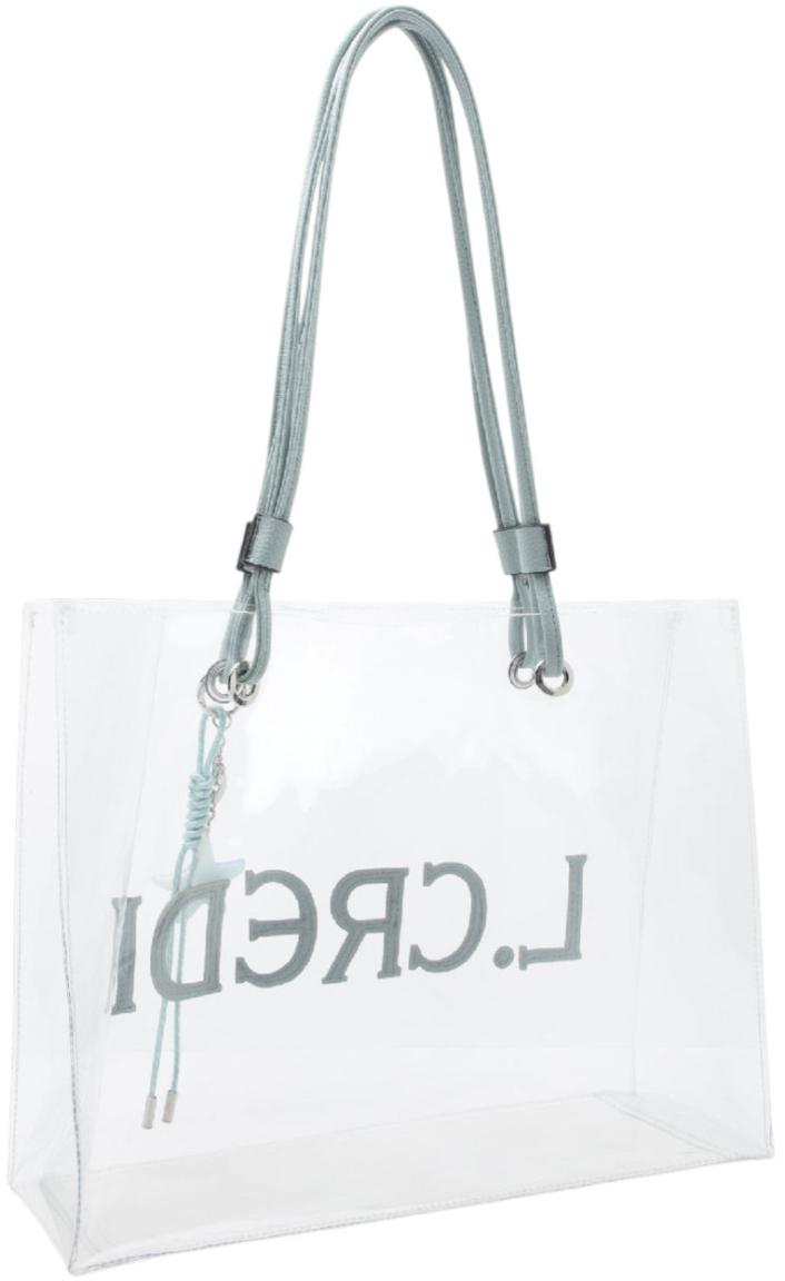 L.Credi Henkeltasche Seestern Mint Blue Reja transparent türkis