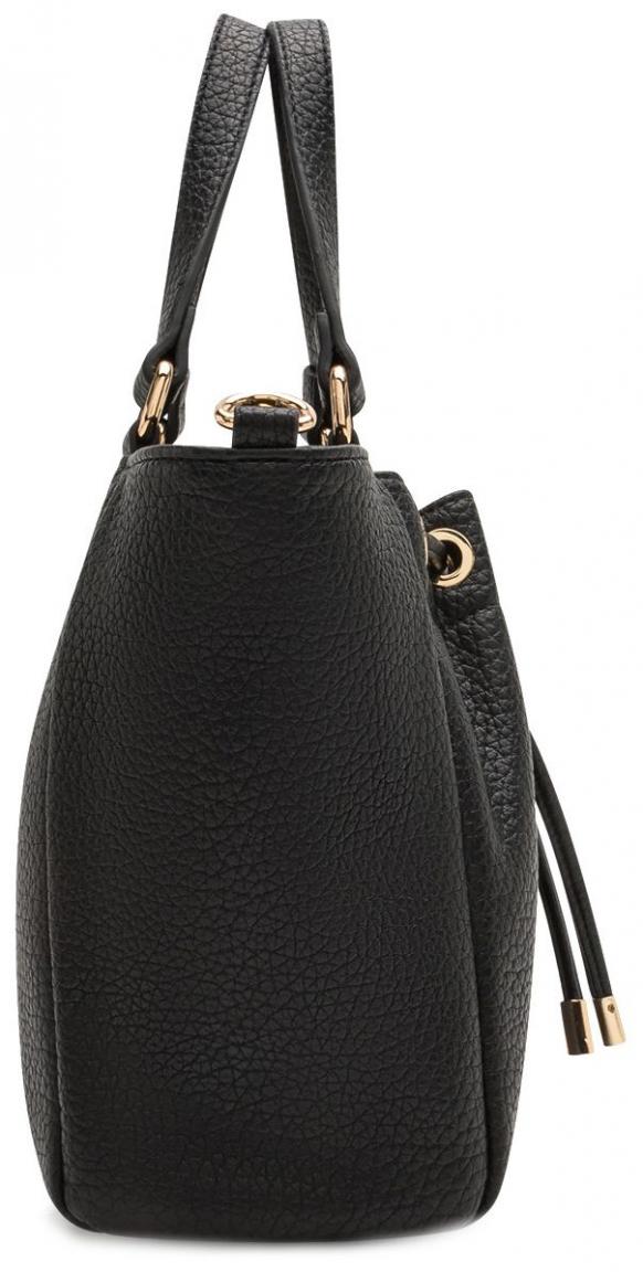 L.Credi Henkeltasche Small Oralie schwarz genarbt nachhaltig