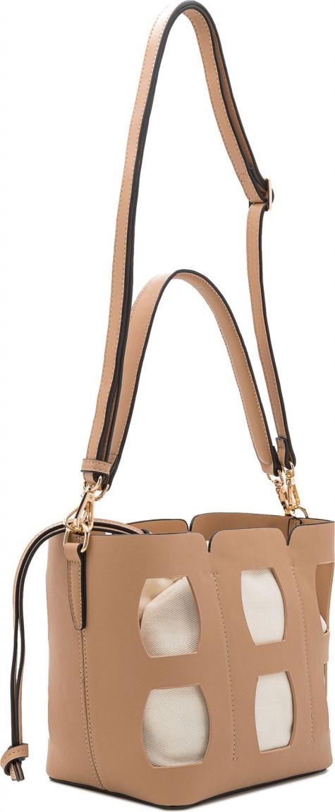 L.Credi Hobo Tasche Maja Stoff Cutouts Crossover Blush