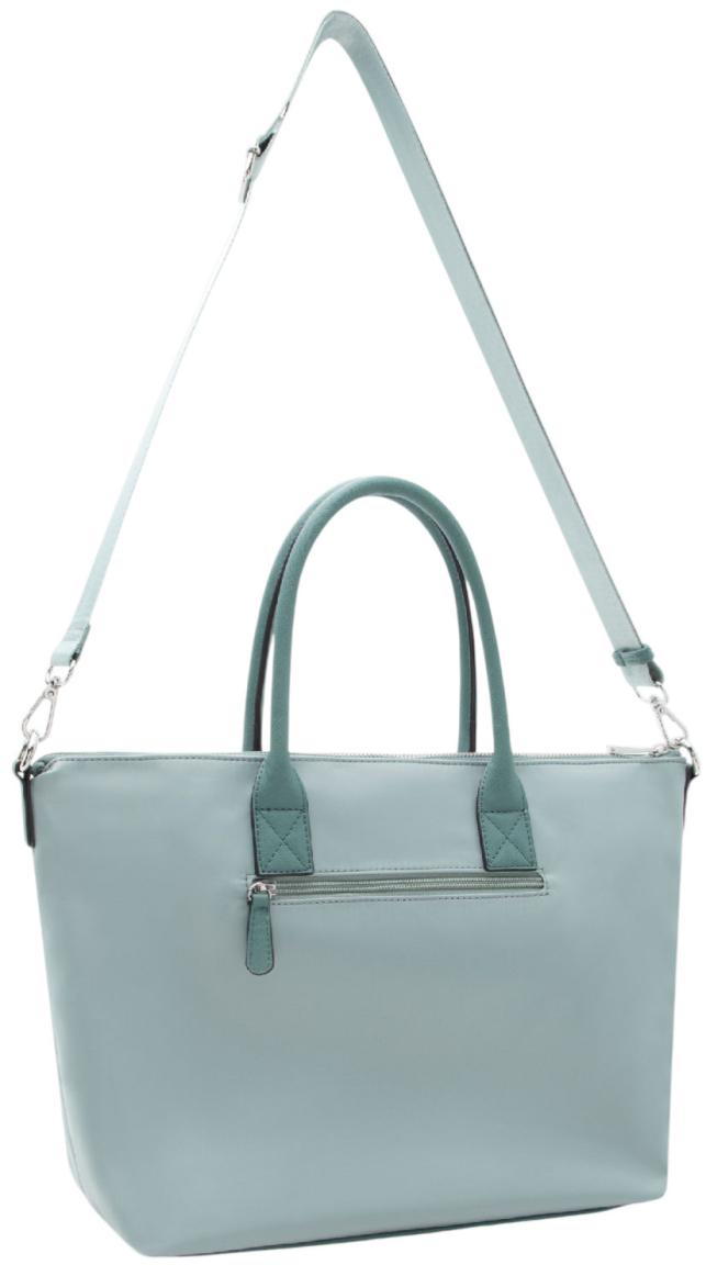 L.Credi Kurzgrifftasche Türkis vegan Pura Nylon mint blue
