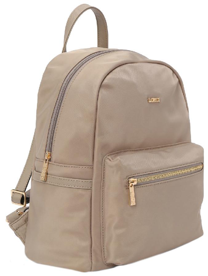 L.Credi Nylonrucksack Alena beige vegan
