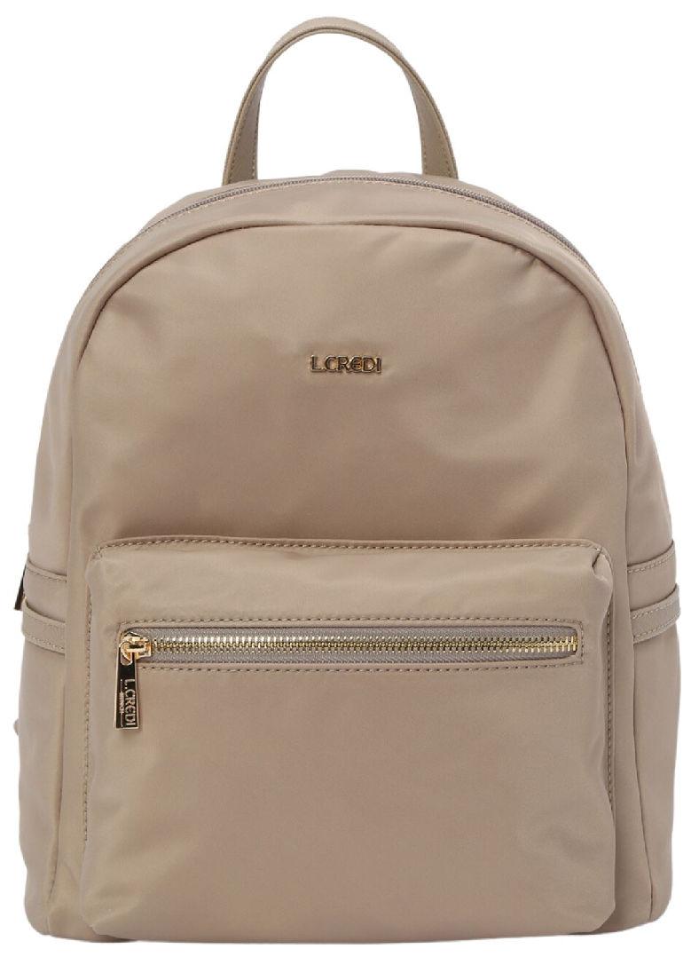 L.Credi Nylonrucksack Alena beige vegan