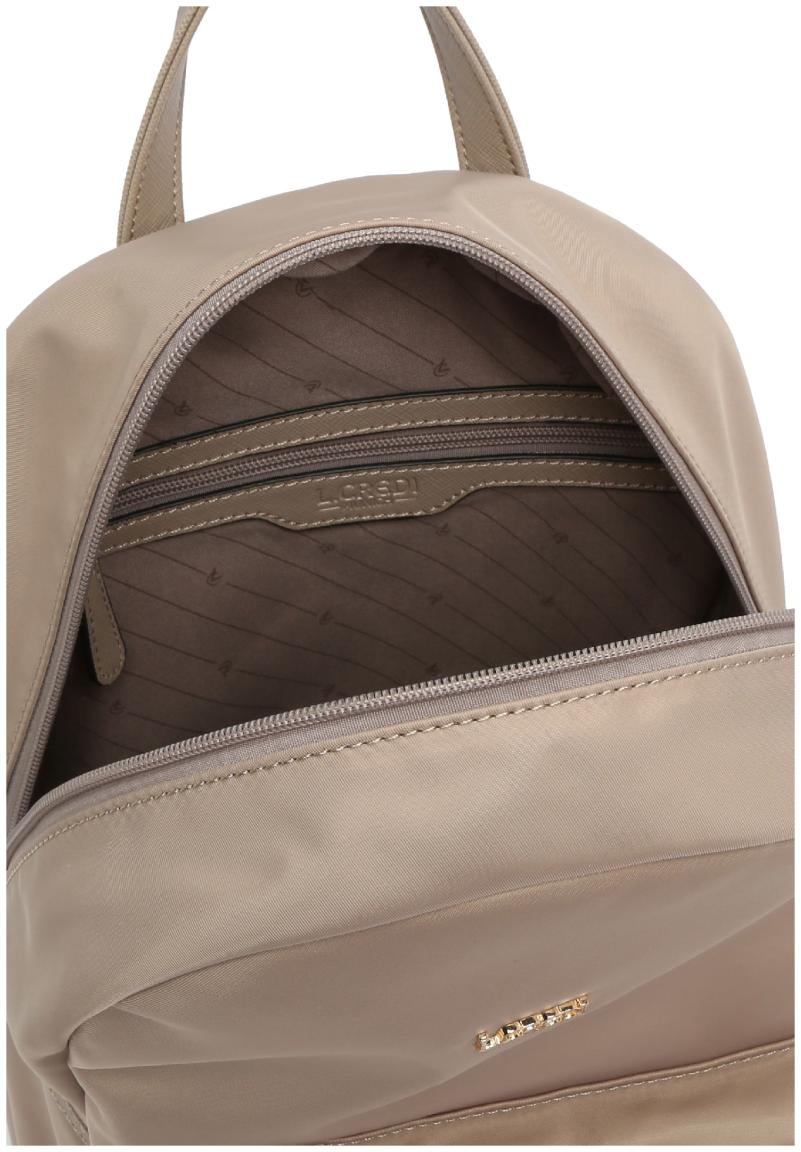L.Credi Nylonrucksack Alena beige vegan
