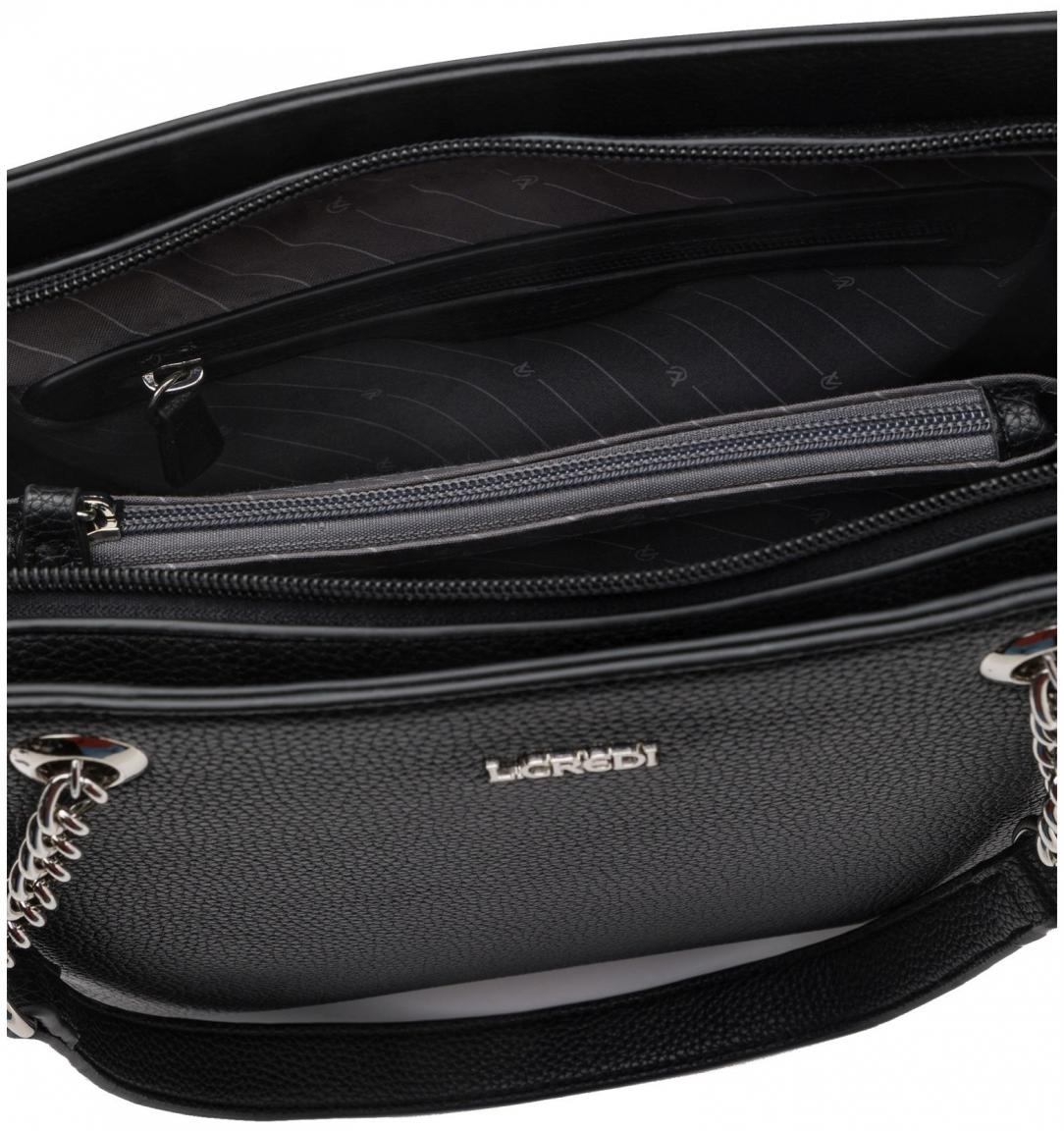 L.Credi Oreana Tragetasche Shopping Schwarz nachhaltig