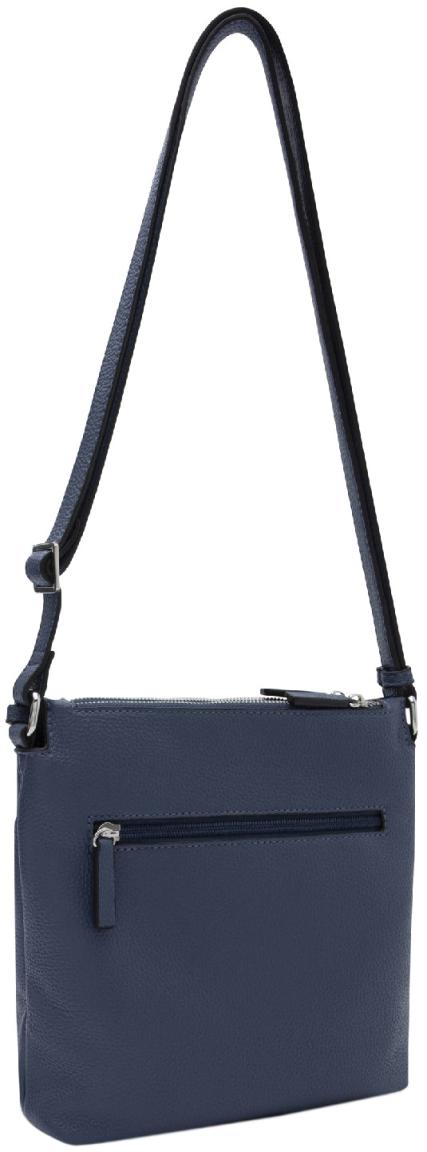 L.Credi Schultertasche Dusty Blue vegan Ella blau Anhänger