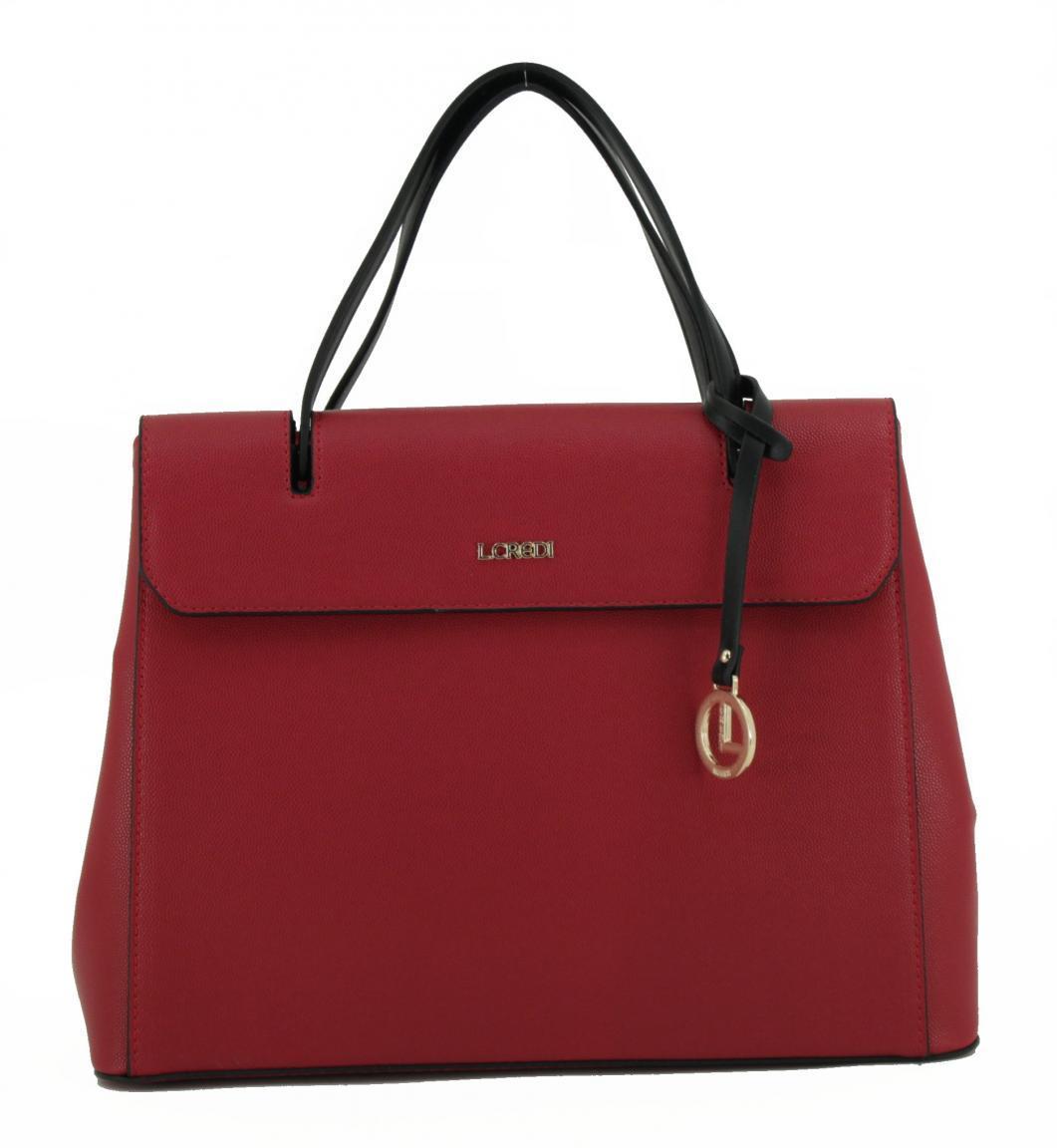 L.Credi Schultertasche Fiorenza Schwarz
