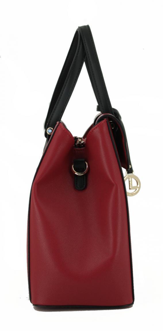 L.Credi Schultertasche Fiorenza Schwarz
