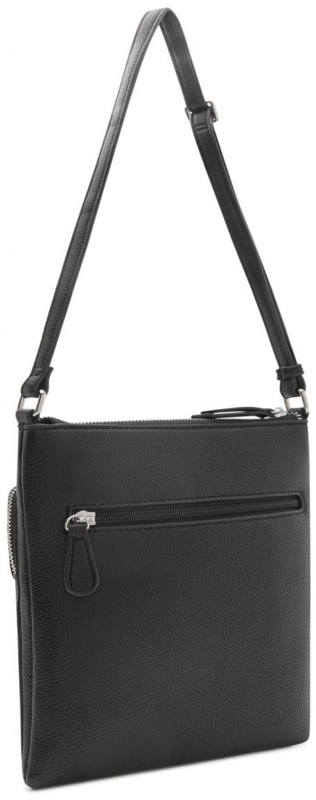 L.Credi Schultertasche Olla klassisch Schwarz vegan