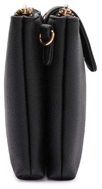 L.Credi Schultertasche Omaya Clutch schwarz Kette