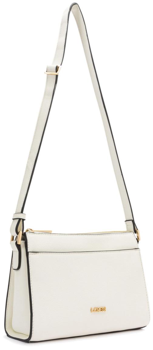 L.Credi Schultertasche Orkida Weiss vegan