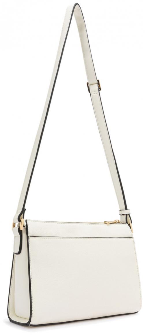 L.Credi Schultertasche Orkida Weiss vegan