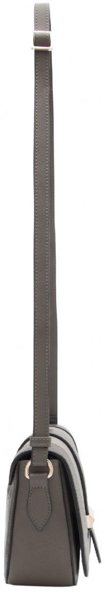 L.Credi Schultertasche Petrina Dark Taupe Materialmix