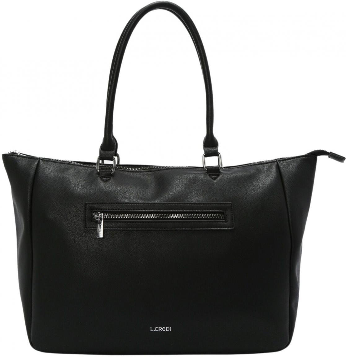 L.Credi Shopper Schwarz Lavinia Vegan 