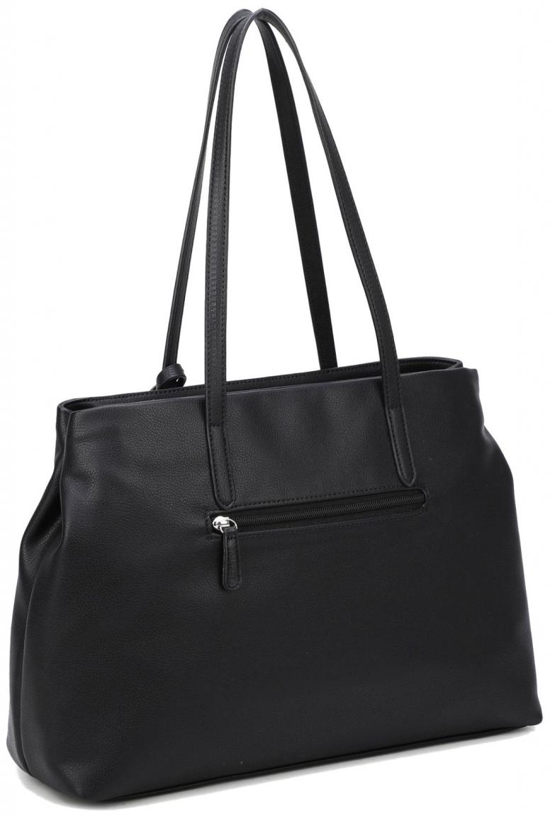 L.Credi Shoppertasche Polly Schwarz vegan