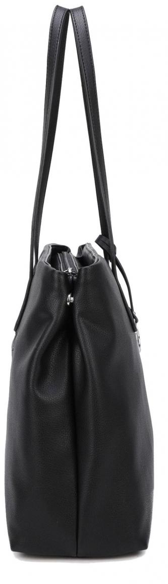 L.Credi Shoppertasche Polly Schwarz vegan