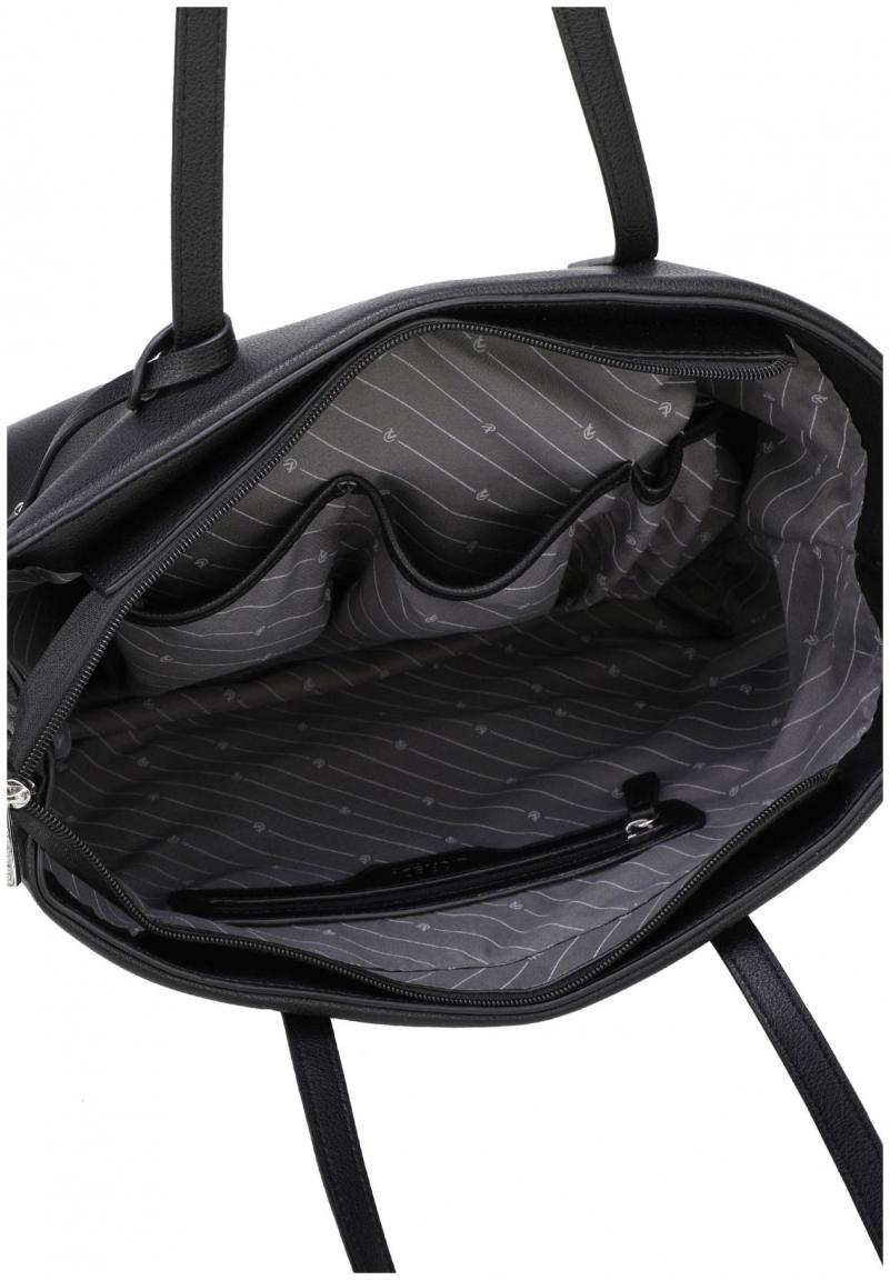 L.Credi Shoppertasche Polly Schwarz vegan