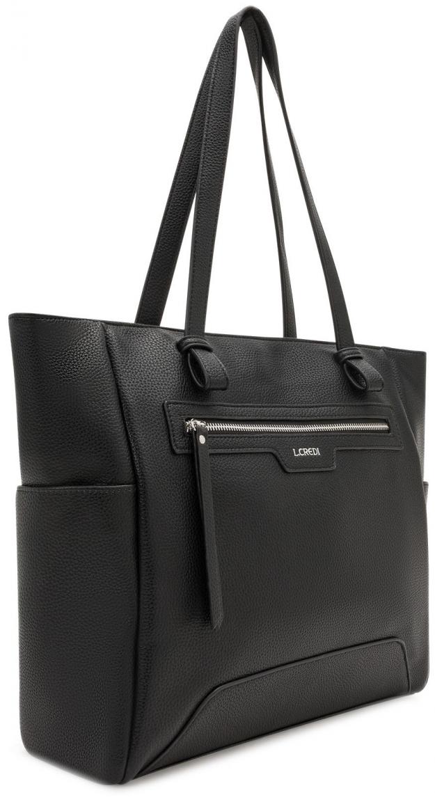 L.Credi Totebag Oana Schwarz nachhaltig