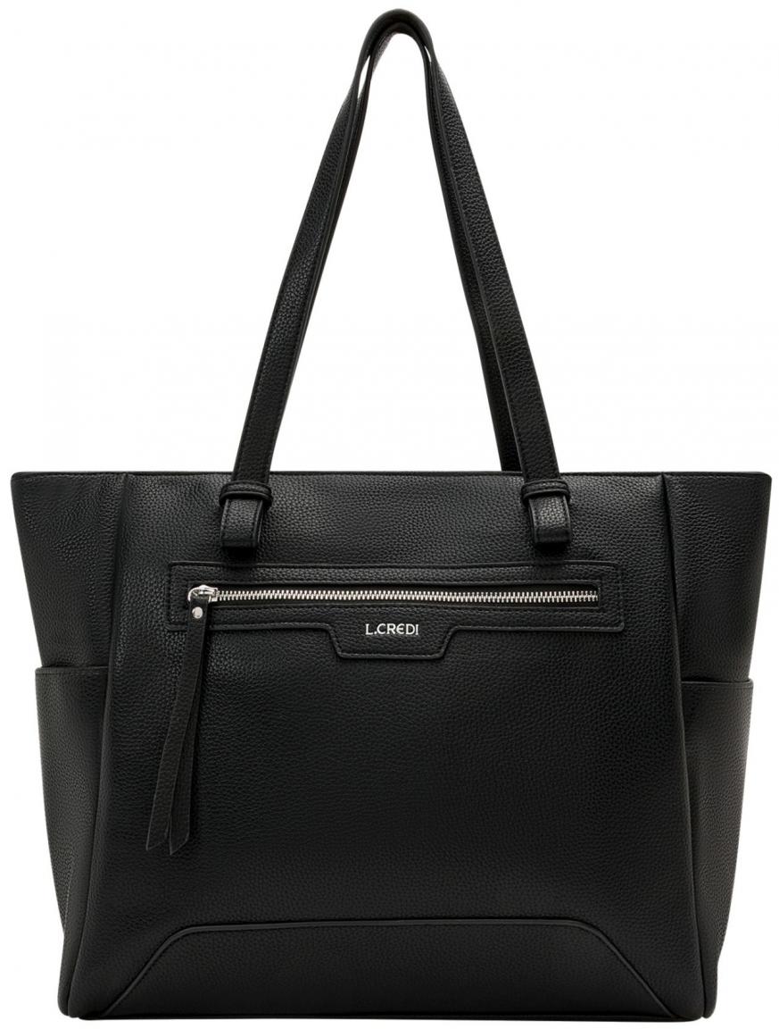 L.Credi Totebag Oana Schwarz nachhaltig