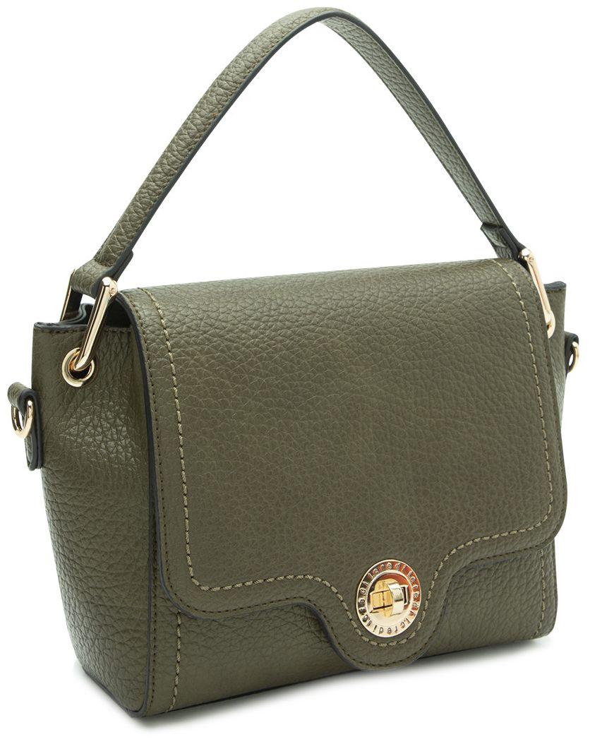 L.Credi Überschlagtasche Pakisa Forest Green Drehverschluss