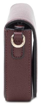 L.Credi Überschlagtasche mit Etui klassisch Jane Wine Dunkelrot