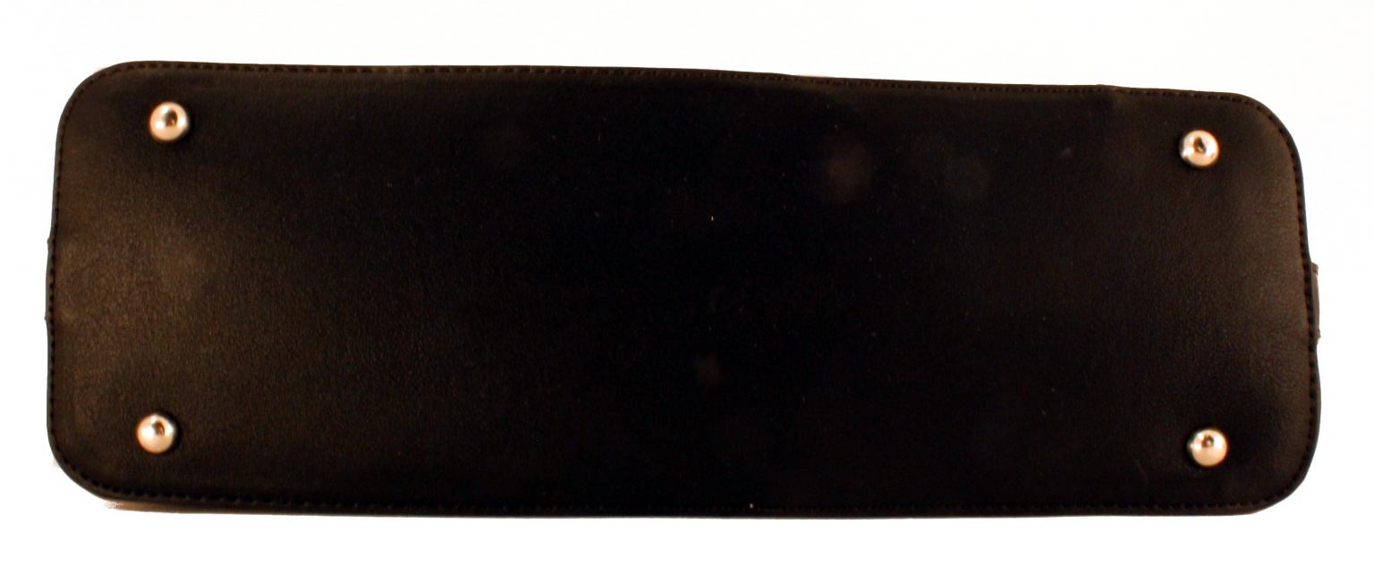 L.Credi Yvette Shoppertasche Synthetik Schwarz Weiß Beige