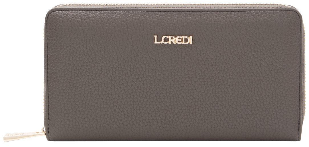 L.Credi Zip-Around Börse Perla Dark Taupe nachhaltig