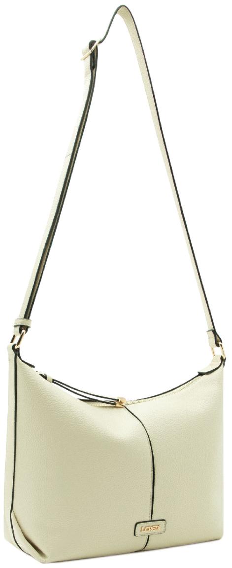 L.Credi helle Umhängetasche Patricia vegan Kontrast elegant