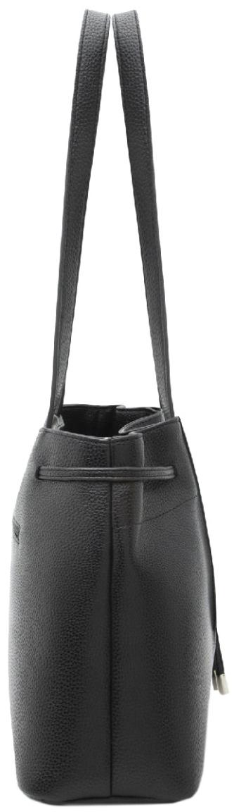 L.Credi klassisch Schwarz vegan Rahmi Henkeltasche