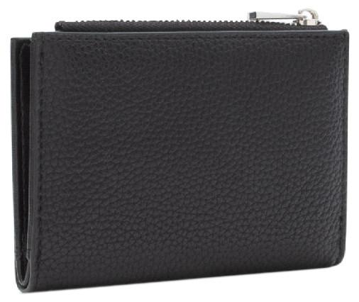 L.Credi kleine Börse RFID klappbar Perla schwarz vegan 