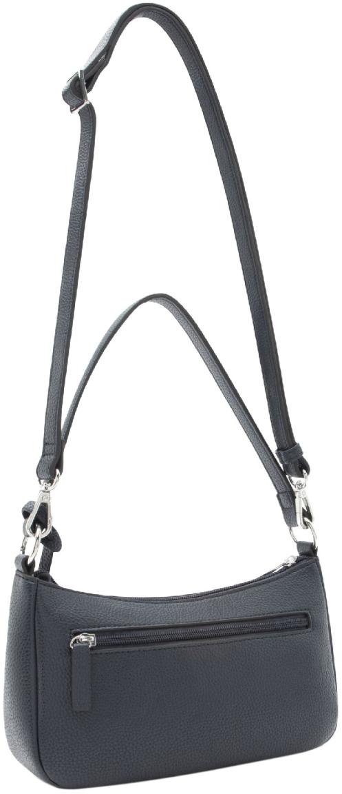 L.Credi kleine Damentasche marine Michaela genarbt