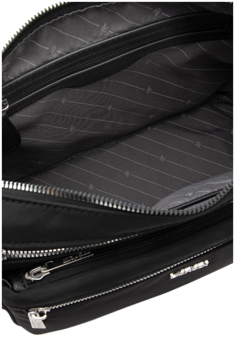 L.Credi praktische Crossover Bag Odeta schwarz Nylon