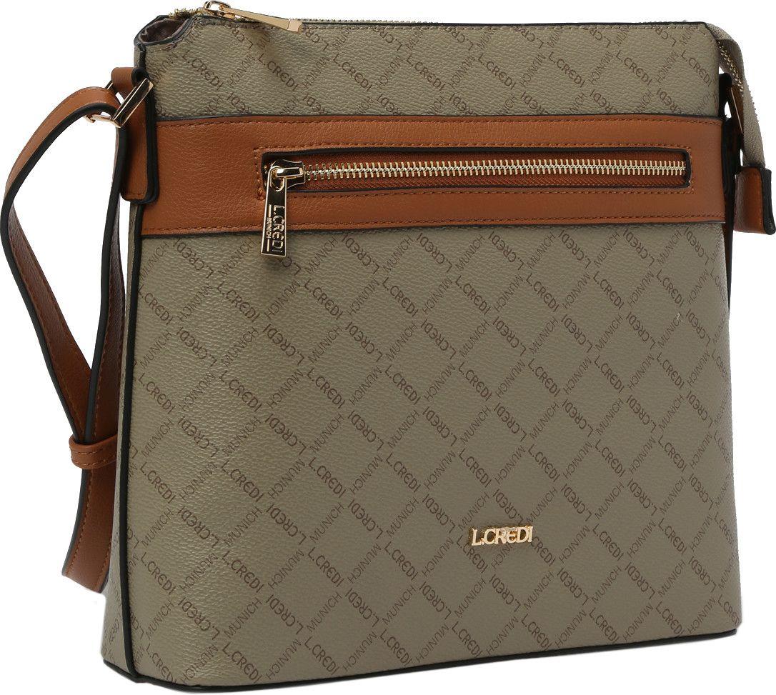 L.Credi schmale Crossovertasche Filiberta Taupe