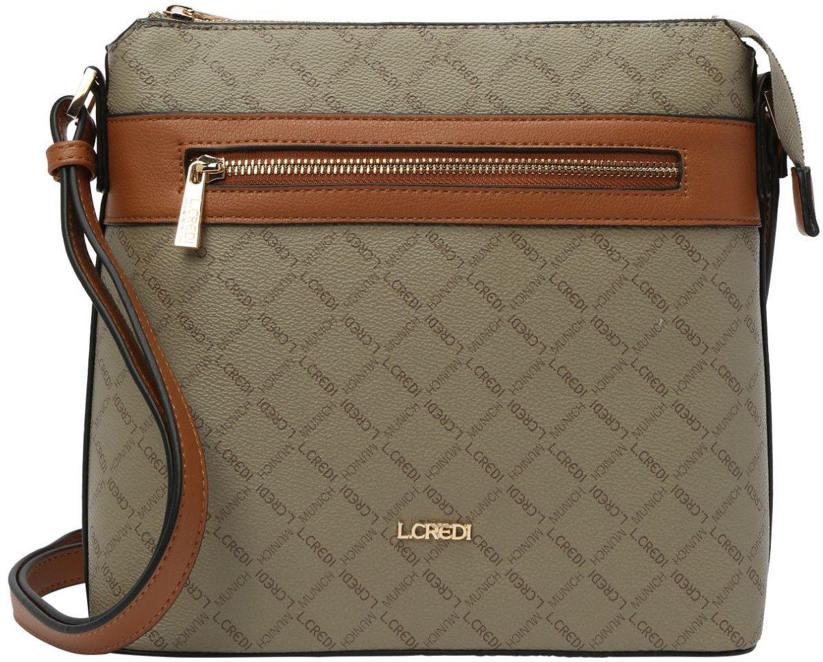 L.Credi schmale Crossovertasche Filiberta Taupe