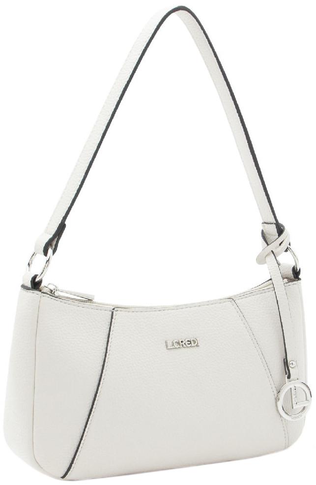 L.Credi schmale Umhängetasche hellgrau Michaela vegan