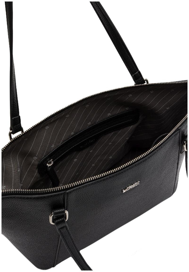 L.Credi zeitlose Henkeltasche schwarz Michaela vegan