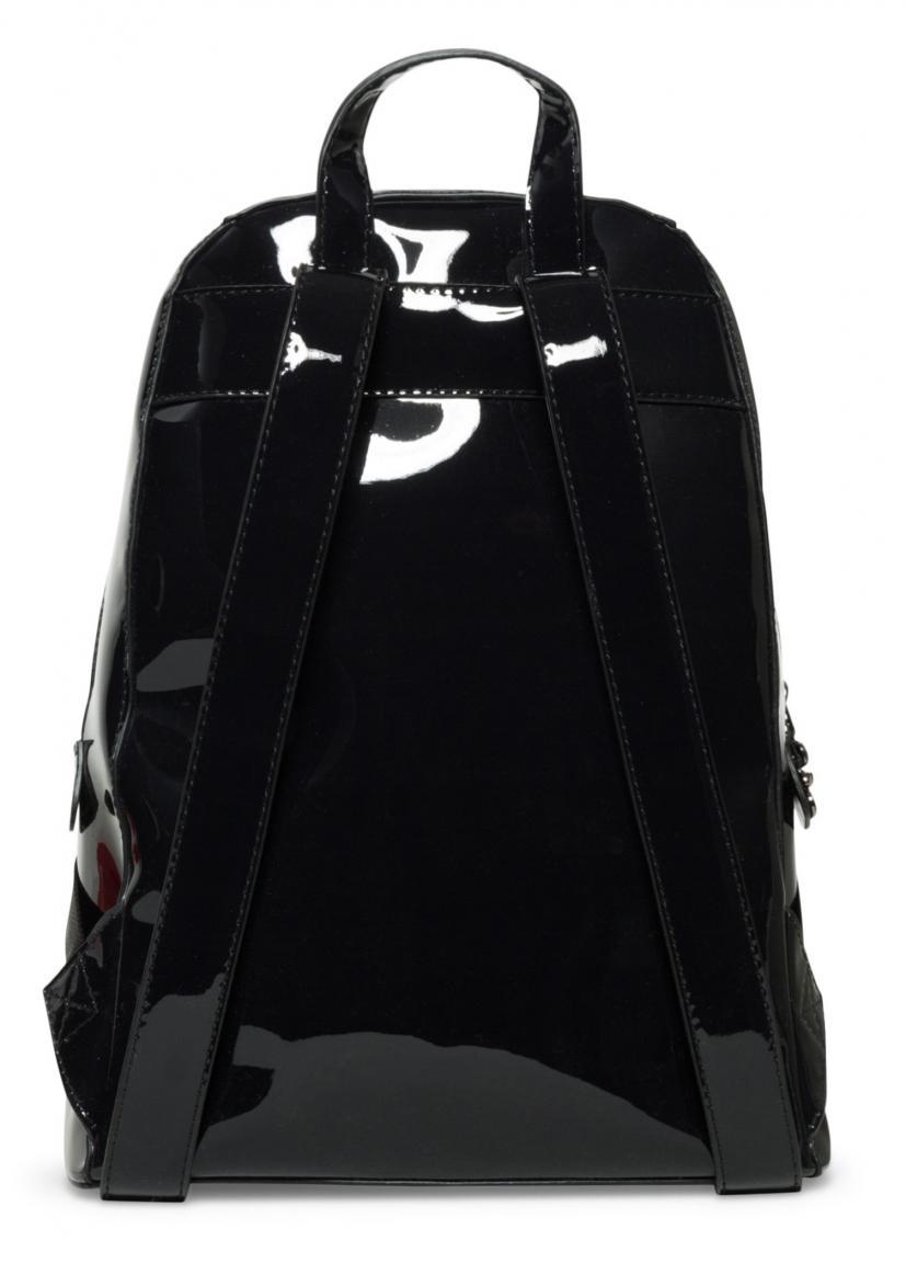 Lackrucksack Desigual Lima Galactic glänzend schwarz Print