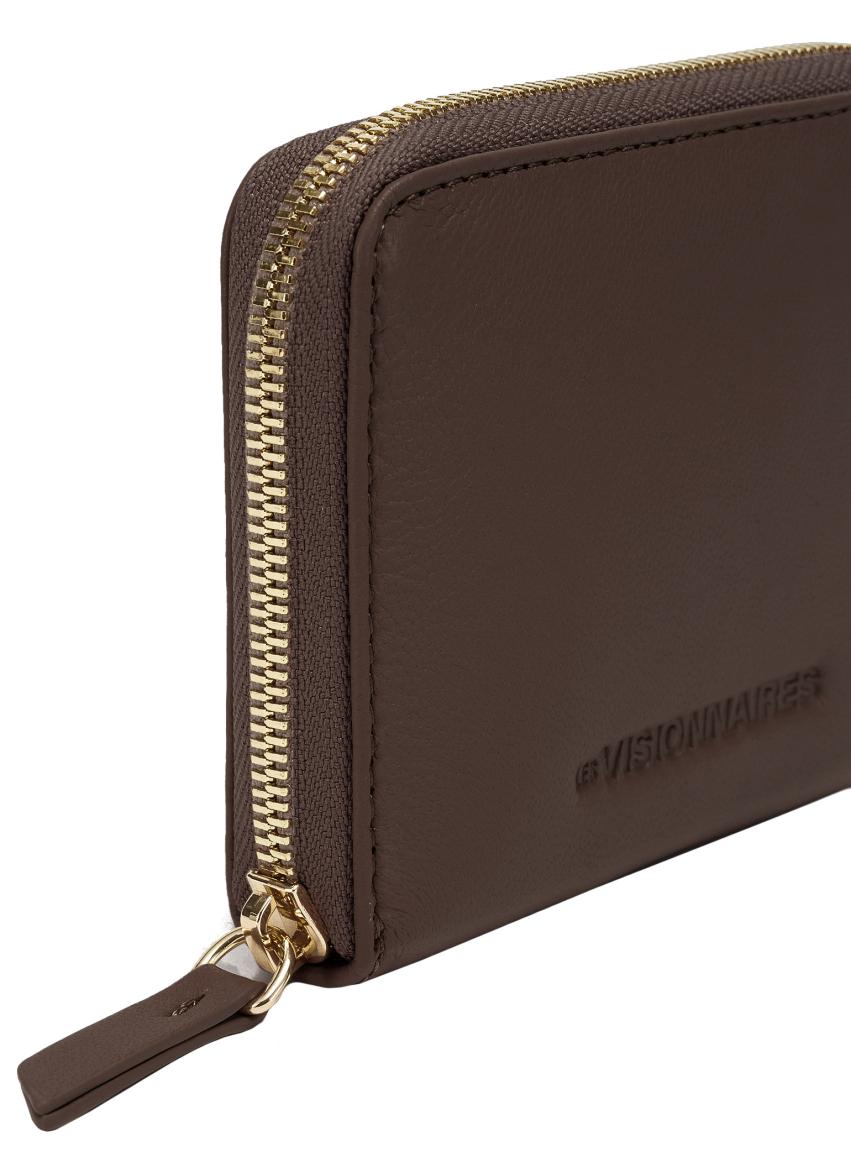 Lammleder Portemonnaie Les Visionnaires Elina Silky Chocolate braun